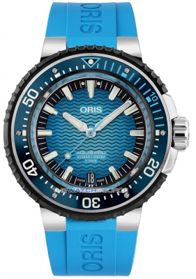 Buy this new Oris Aquis Pro 4000m 49.5mm 01 400 7777 7155-Set mens watch for the discount price of £4,250.00. UK Retailer.